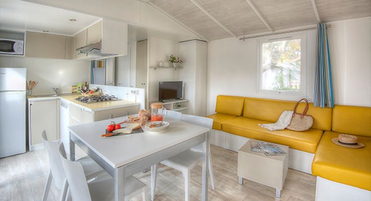 Domaine La Yole mobil-home Ultimate salon