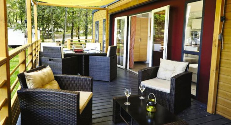 Domaine La Yole mobil-home Ultimate terrasse