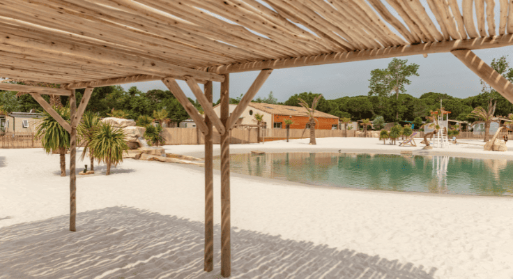 lagon tropical artificiel espace aquatique camping la Yole