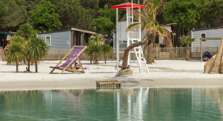 lagon tropical artificiel espace aquatique camping la Yole